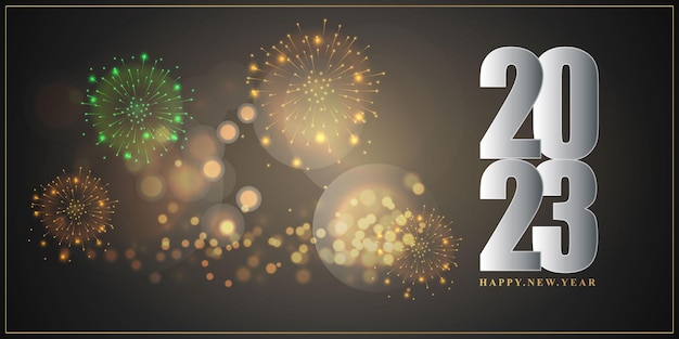 Vector illustration for Happy New year 2023 background