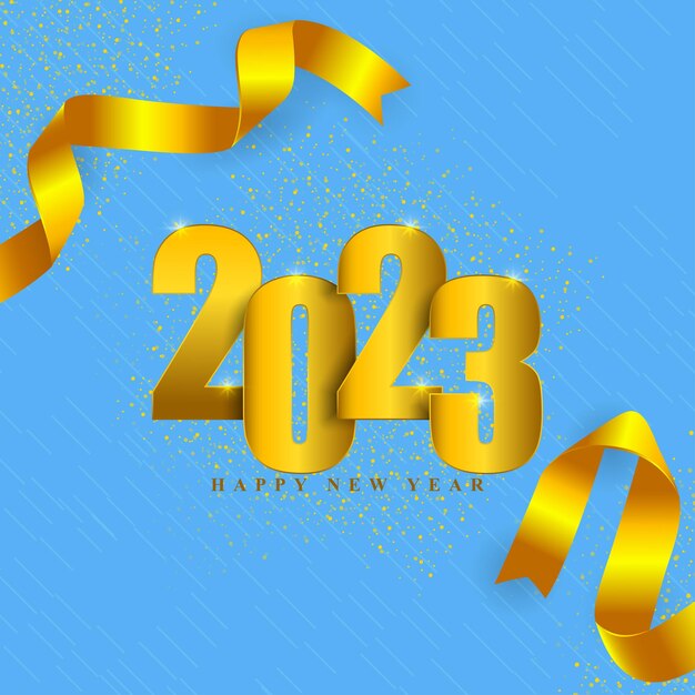 Vector illustration for Happy New year 2023 background