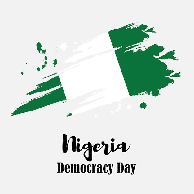 Vector illustration for happy Nigeria independence day