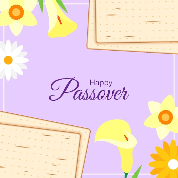 Vector vector illustration happy passover greeting
