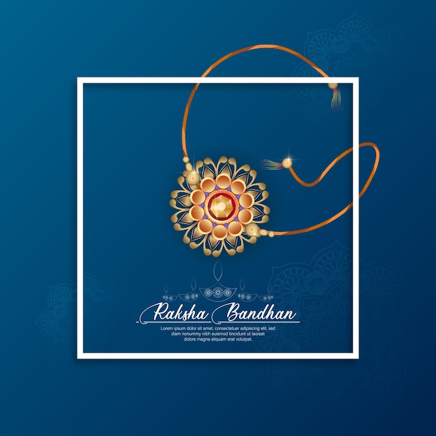 Vector vector illustration of happy rakhi festival greeting background.