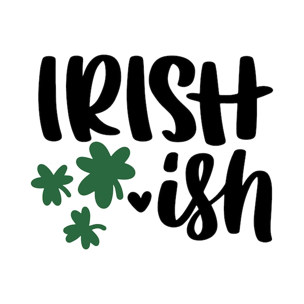 Vector vector illustration of happy saint patrick's day logotype hand sketched irish celebration design b