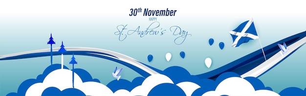 Vector illustration for happy St Andrews day