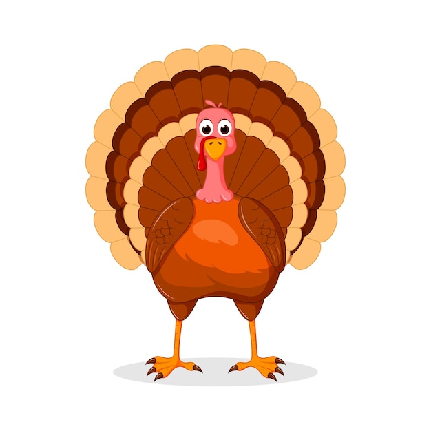 Vector illustration for Happy Thanksgiving day banner with Turkey