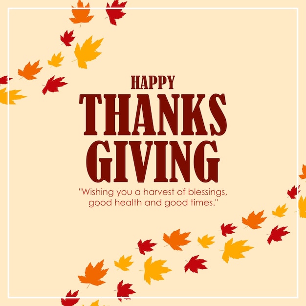 Vector illustration for happy thanksgiving day banner