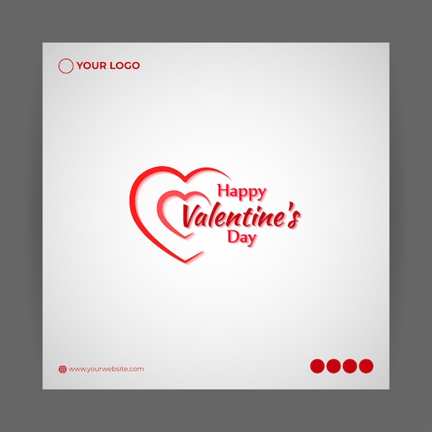 Vector illustration of happy valentine's day concept greeting