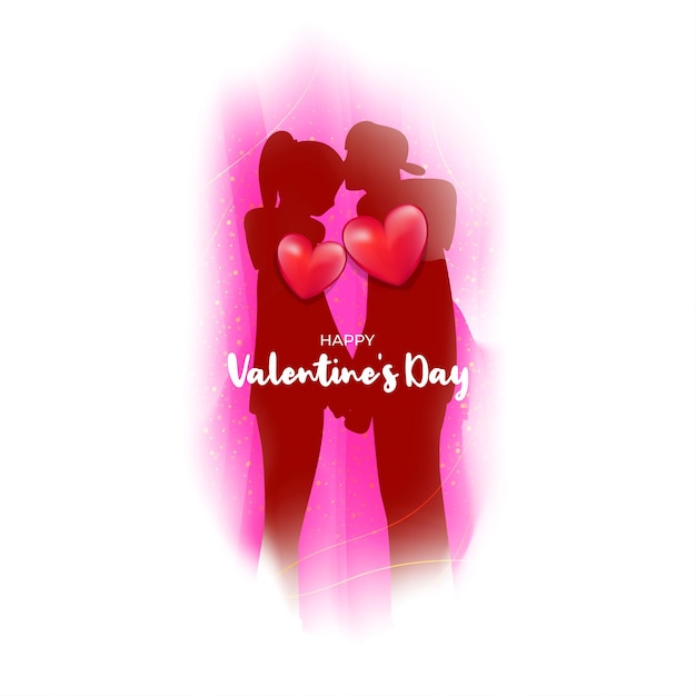 Vector illustration of Happy Valentines Day