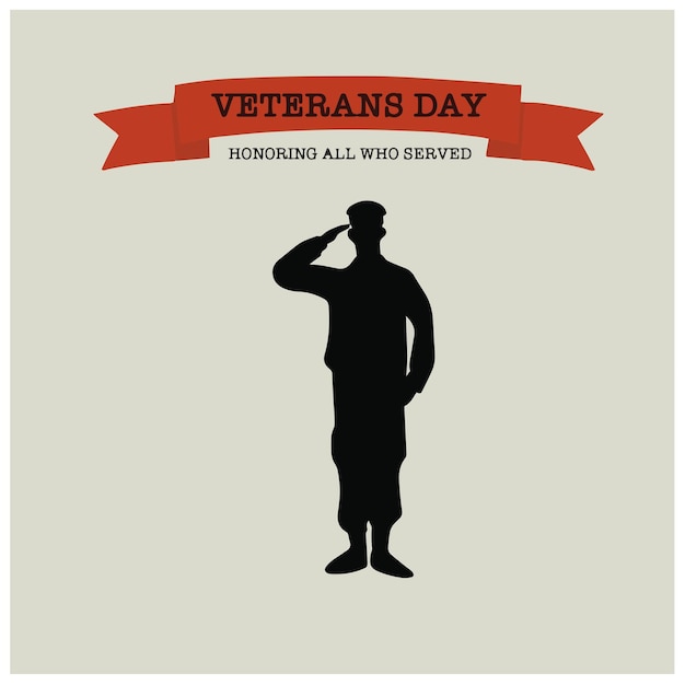 Векторная иллюстрация с Днем ветеранов ноября