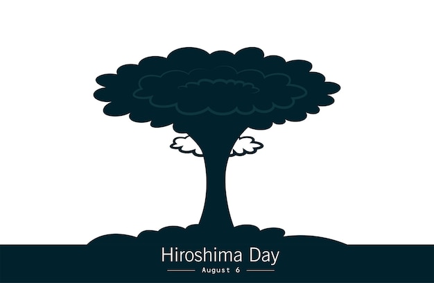 Vector vector illustration hiroshima nagasaki remembrance day minimal concept. 6th and 9th august.