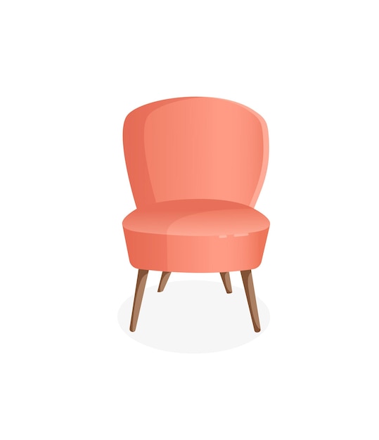 Vector illustration of a home chair for the interior