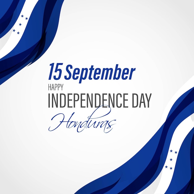 Vector illustration of Honduras Independence Day