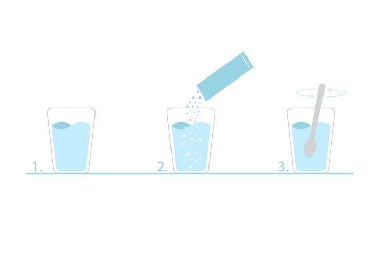 Vector vector illustration how to brew drink isolated with background