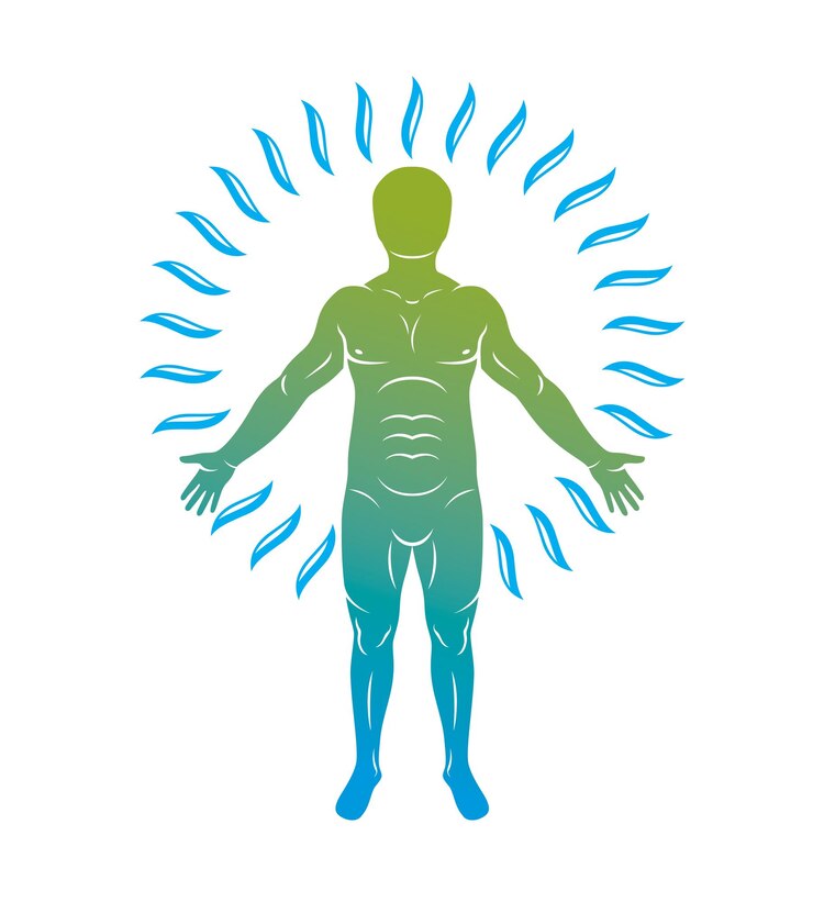 Vector vector illustration of human, athlete. poseidon the god of sea and defender of all waters.