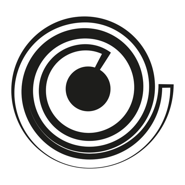 Vector illustration of Hypnotic Circular Whirlpool