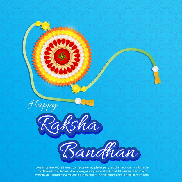 Vector illustration for Indian festival Raksha Bandhan greeting