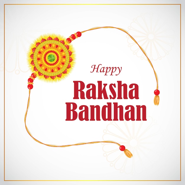 Vector illustration for indian festival raksha bandhan greeting