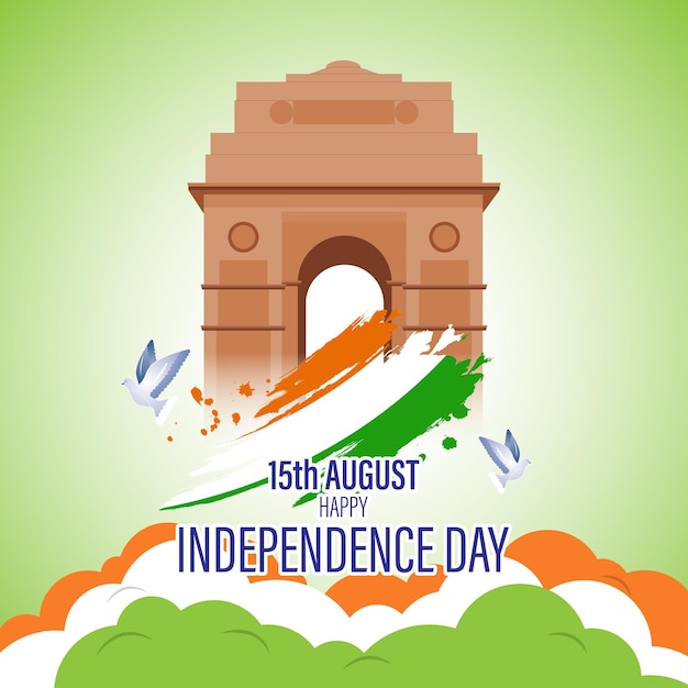 Vector illustration for Indian Independence Day