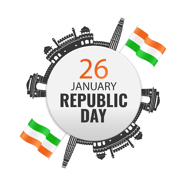 Vector illustration of indian republic day