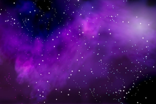 Vector vector illustration of the infinite universe and milky way