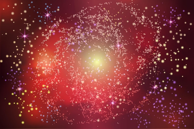 Vector illustration of the infinite universe and Milky Way