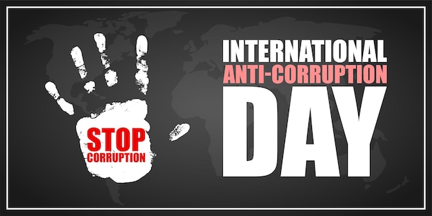 Illustrazione vettoriale per la giornata internazionale contro la corruzione