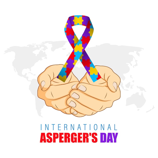 Vector illustration for international aspergers day