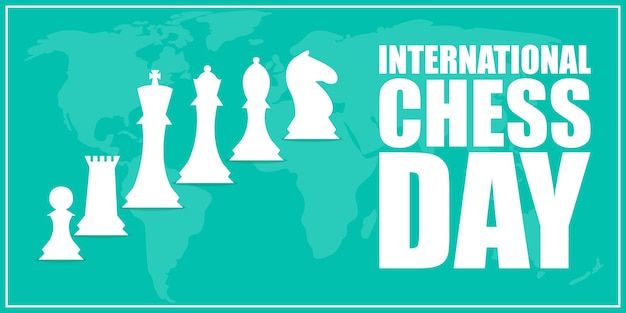 Vector illustration for International Chess Day