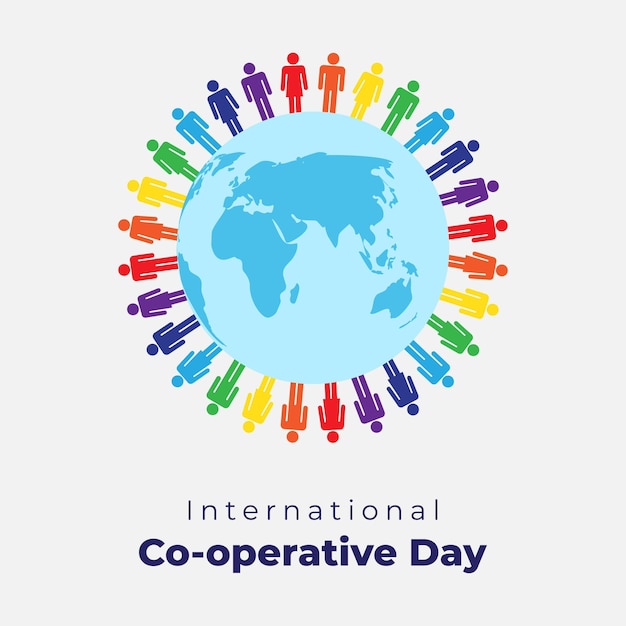 Vector illustration for International Cooperative Day