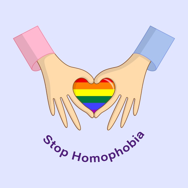 Vector vector illustration for international day against homophobia transphobia and biphobia