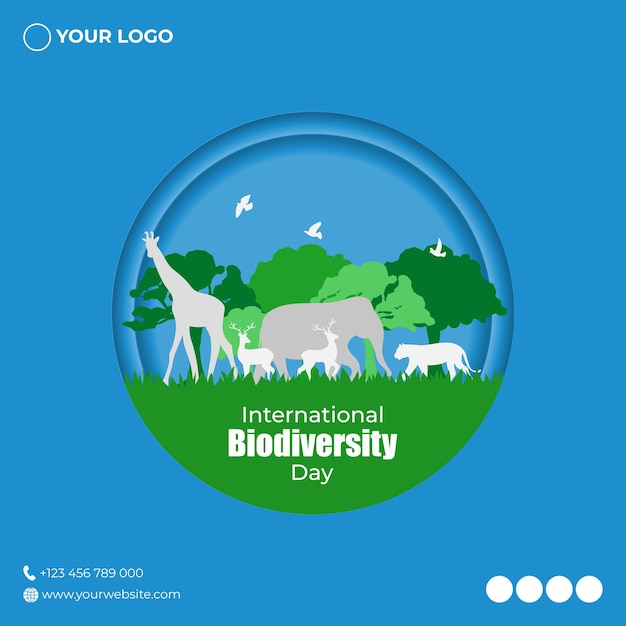 Vector illustration for International Day for Biological Diversity 22 May