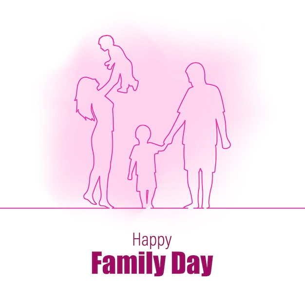 Illustrazione vettoriale per la giornata internazionale delle famiglie