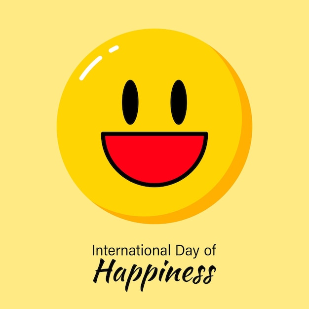 Vector illustration for international day of happiness