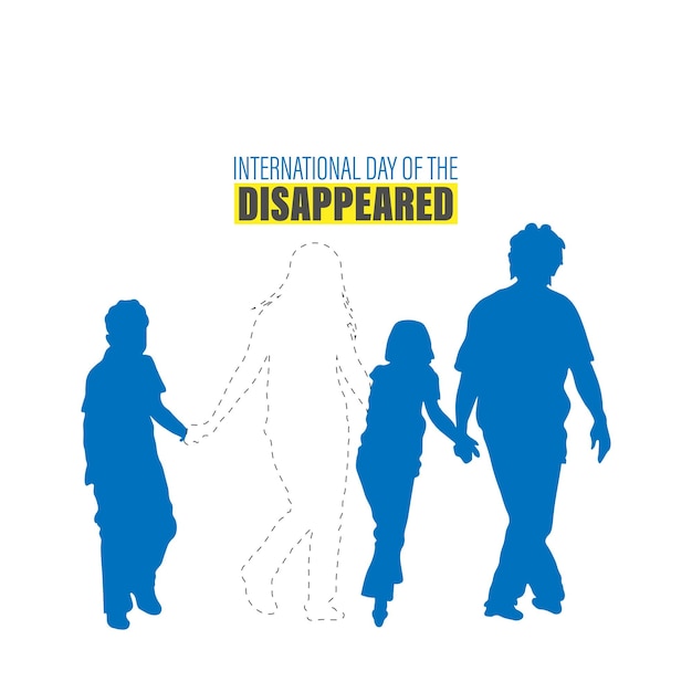 Vector Illustration of International day of the victims of enforced Disappearances August 30