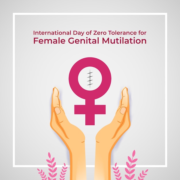 Vector illustration of International Day of Zero Tolerance for Female Genital Mutilation