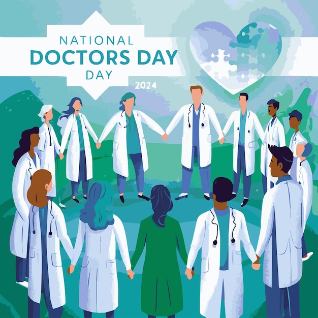 vector illustration of International Doctors Day