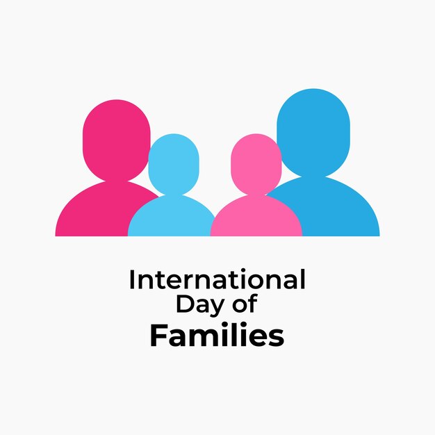 Vector illustration for International Family Day