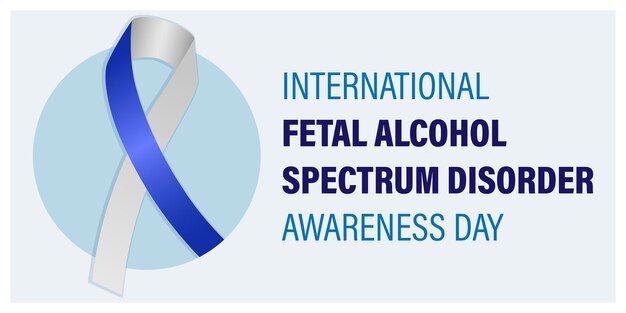 国際 FASD 啓発デーのベクトル図