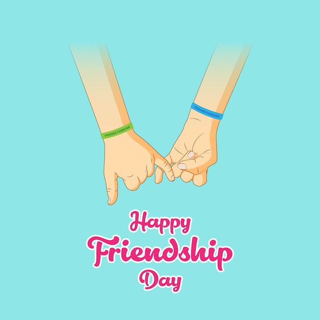 Vector vector illustration for international friendship day