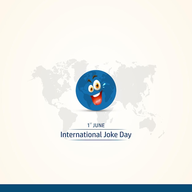 Vector vector illustration of international joke day