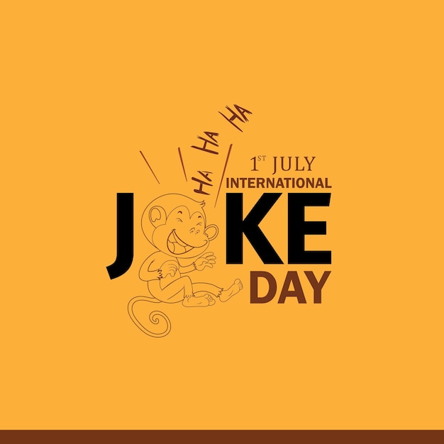 Vector illustration of international joke day