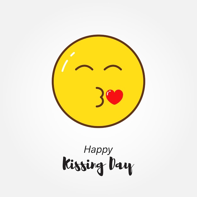Vector illustration for International Kissing Day