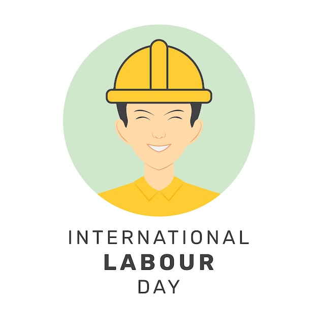 Vector illustration of International Labour Day poster