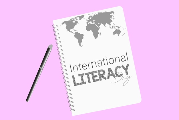 Vector Illustration of International literacy day 8 September