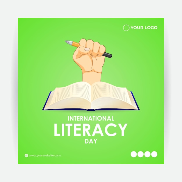 Vector illustration for international literacy day