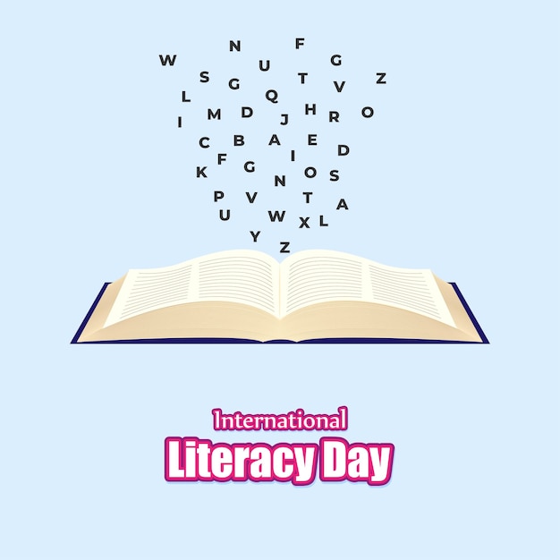 Vector illustration for international literacy day