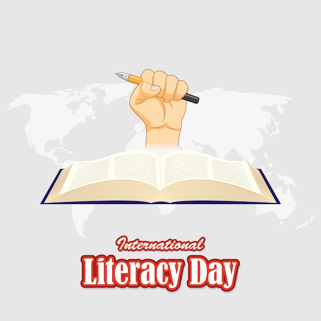 Vector illustration for international literacy day