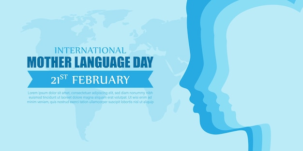 Vector illustration of International Mother Language Day 21 February