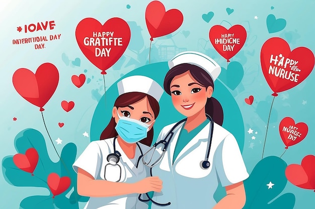 Vector vector illustration for international nurse day