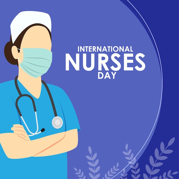 Vector illustration of International Nurses Day banner