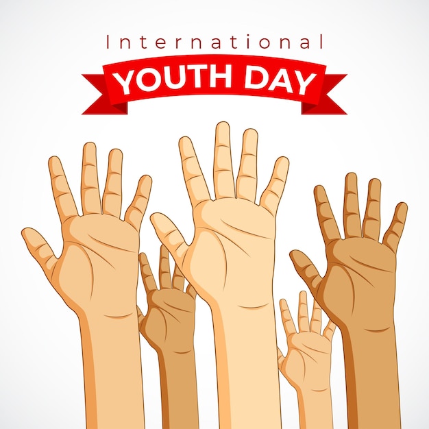 Vector illustration for international youth day